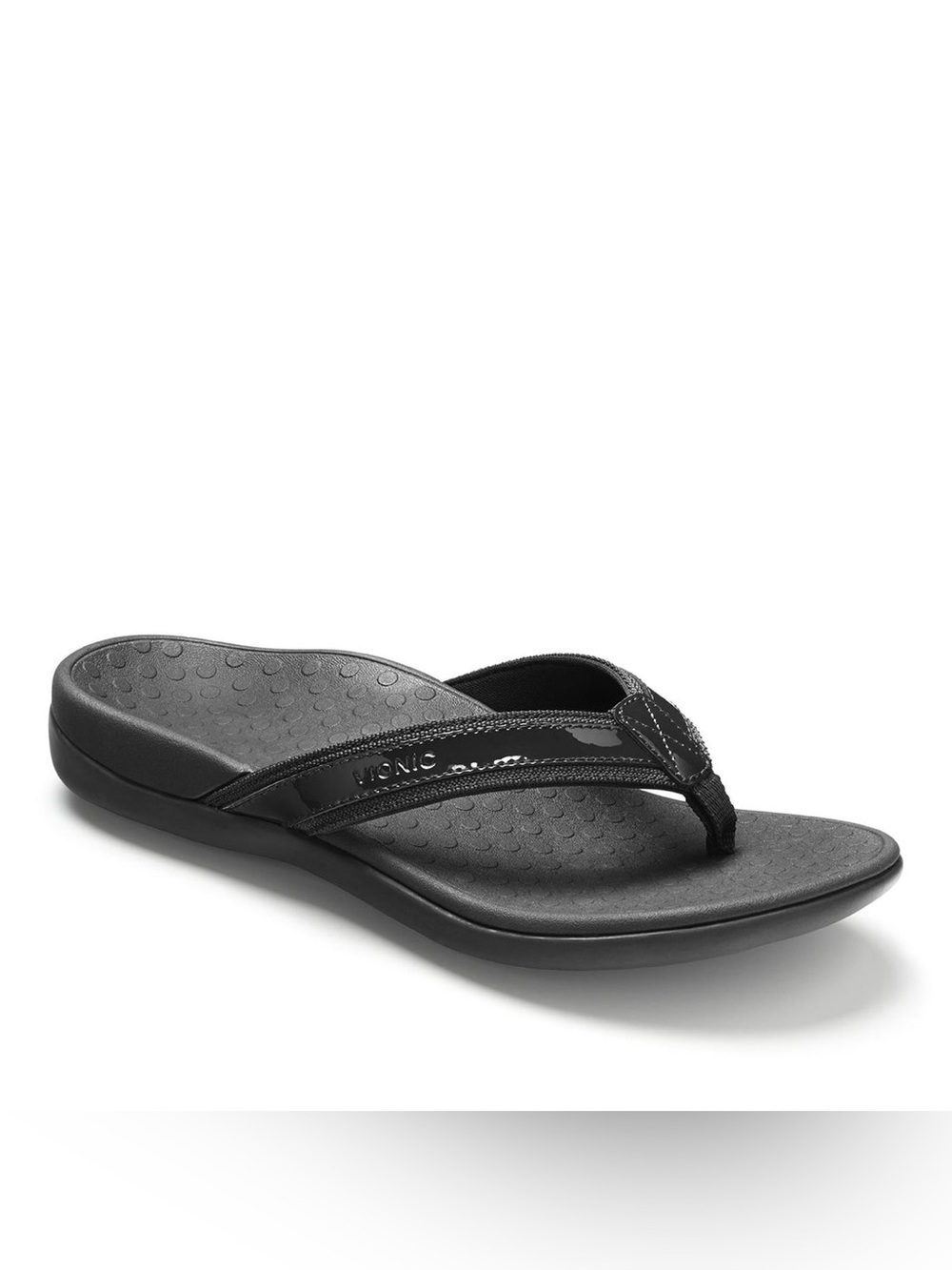 Vionic High Tide Orthotic Platform Flip Flop Sandals Black Size 11